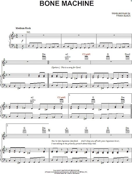 open zoom image for Bone Machine - Piano/Vocal/Guitar, New, Main