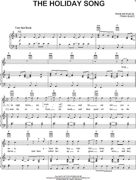 open zoom image for The Holiday Song - Piano/Vocal/Guitar, New, Main