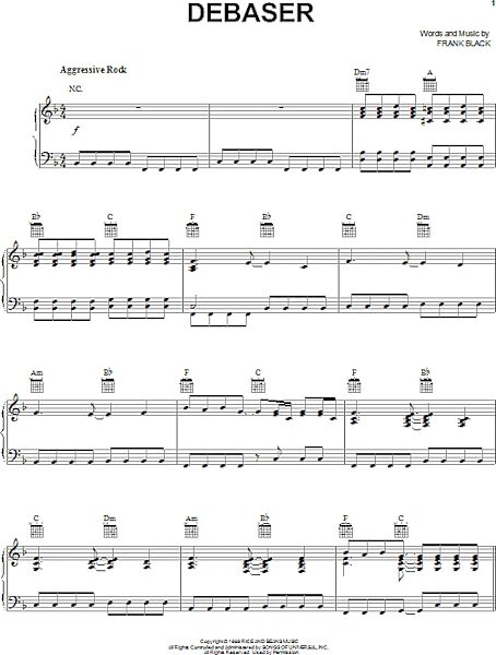 open zoom image for Debaser - Piano/Vocal/Guitar, New, Main