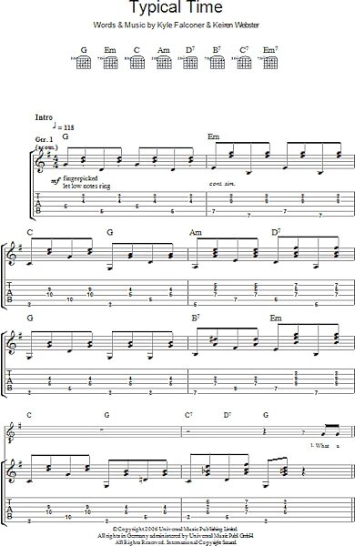 open zoom image for Typical Time - Guitar TAB, New, Main