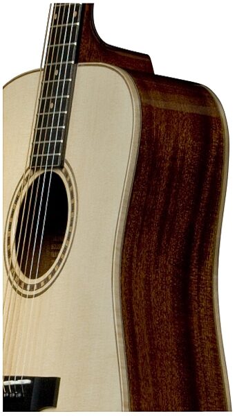 open zoom image for Bedell TB-18-G Dreadnought Acoustic Guitar (with Gig Bag), Body Closeup--tb-18-g-2