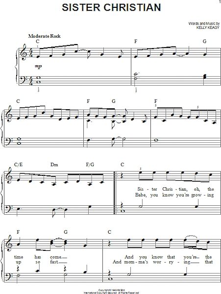 open zoom image for Sister Christian - Easy Piano, New, Main
