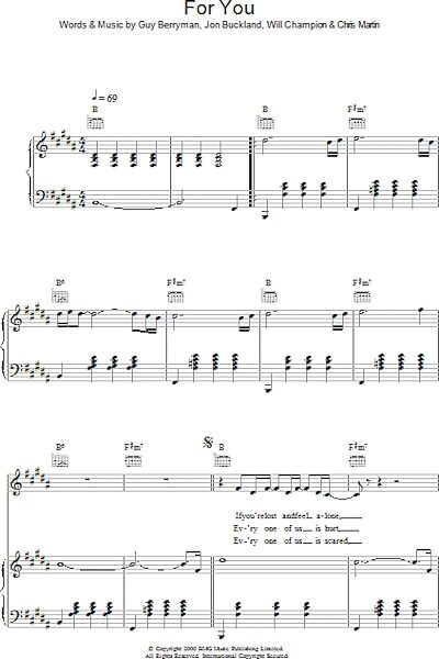 open zoom image for For You - Piano/Vocal/Guitar, New, Main