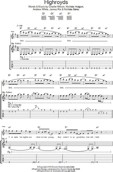 open zoom image for Highroyds - Guitar TAB, New, Main