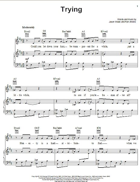 open zoom image for Trying - Piano/Vocal/Guitar, New, Main