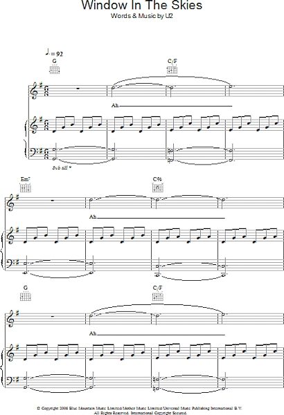 open zoom image for Window In The Skies - Piano/Vocal/Guitar, New, Main