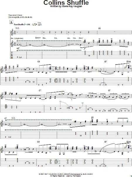 open zoom image for Collins Shuffle - Guitar TAB, New, Main
