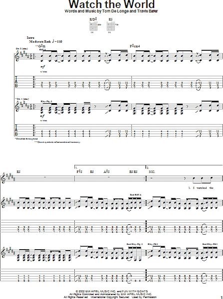 open zoom image for Watch The World - Guitar TAB, New, Main
