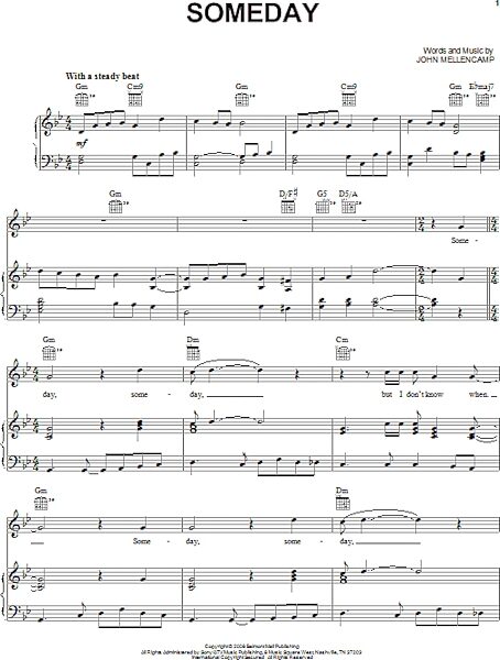 open zoom image for Someday - Piano/Vocal/Guitar, New, Main