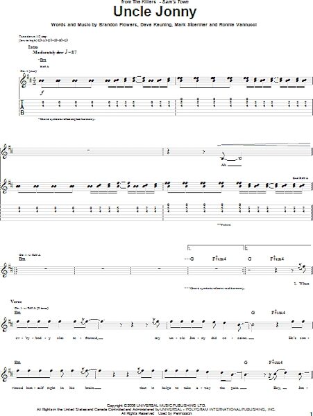 open zoom image for Uncle Jonny - Guitar TAB, New, Main