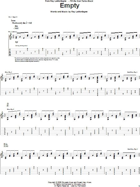 open zoom image for Empty - Guitar TAB, New, Main