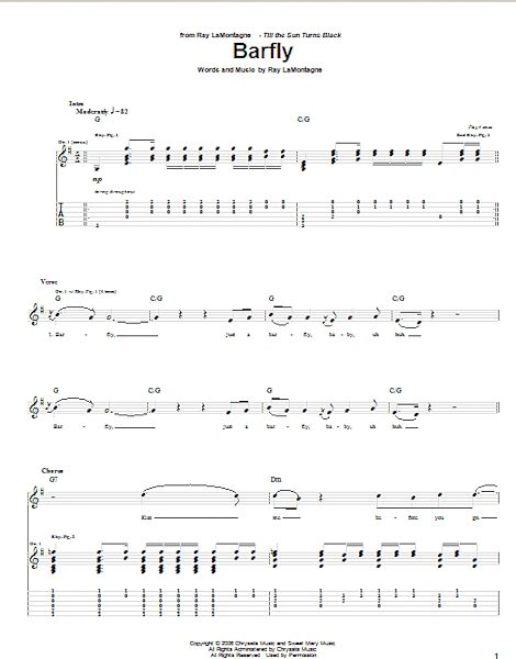 open zoom image for Barfly - Guitar TAB, New, Main