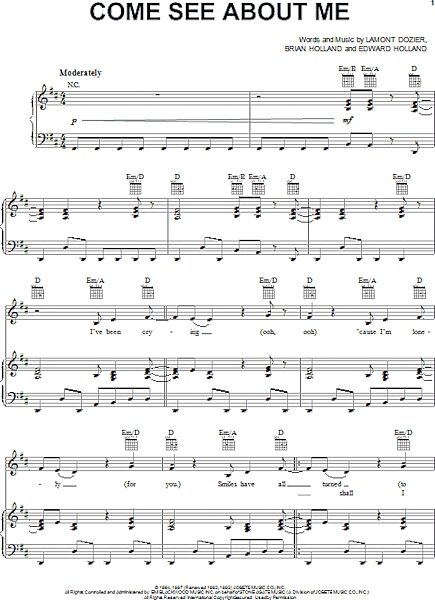 open zoom image for Come See About Me - Piano/Vocal/Guitar, New, Main