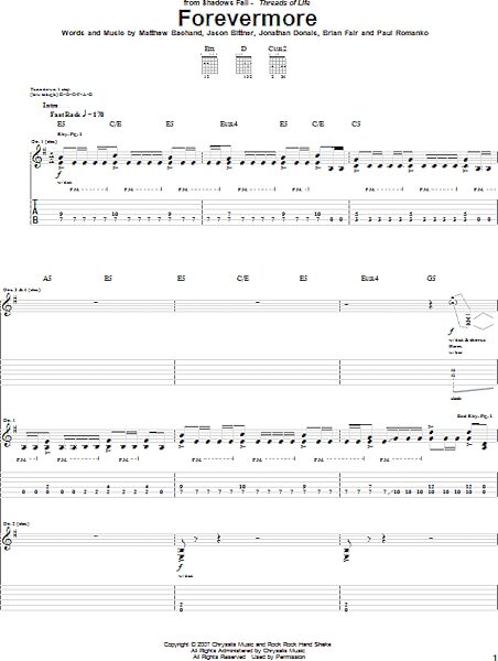 open zoom image for Forevermore - Guitar TAB, New, Main