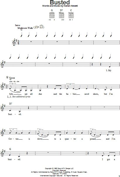 open zoom image for Busted - Easy Guitar, New, Main