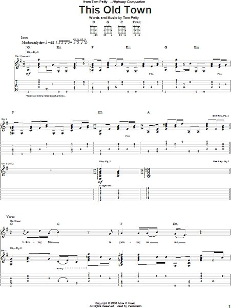 open zoom image for This Old Town - Guitar TAB, New, Main