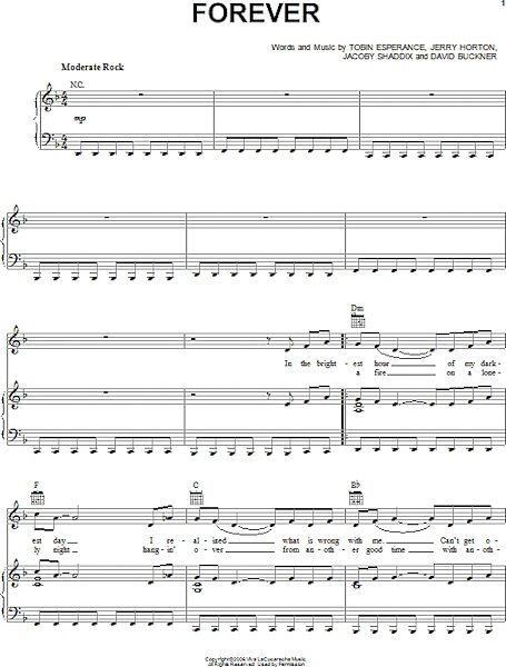 open zoom image for Forever - Piano/Vocal/Guitar, New, Main