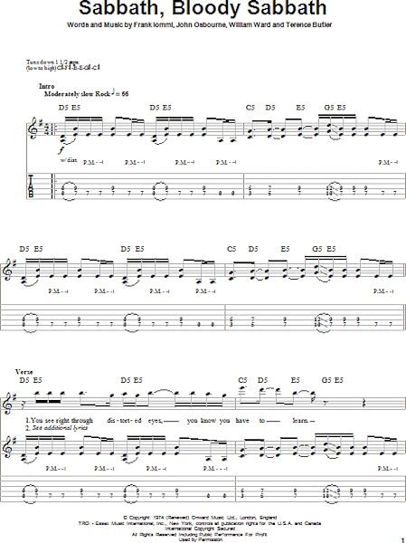 open zoom image for Sabbath, Bloody Sabbath - Guitar Tab Play-Along, New, Main