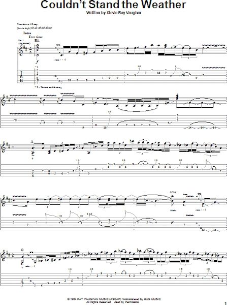 open zoom image for Couldn't Stand The Weather - Guitar TAB, New, Main