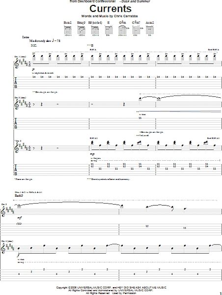 open zoom image for Currents - Guitar TAB, New, Main