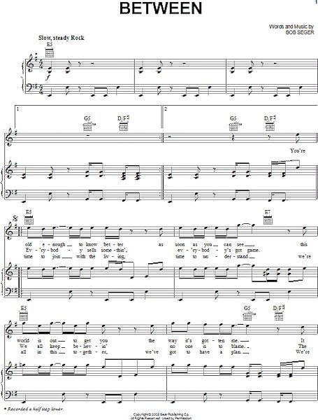 open zoom image for Between - Piano/Vocal/Guitar, New, Main