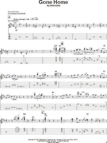 open zoom image for Gone Home - Guitar TAB, New, Main