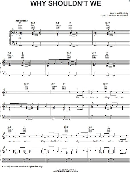 open zoom image for Why Shouldn't We - Piano/Vocal/Guitar, New, Main