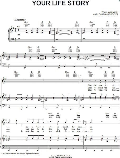 open zoom image for Your Life Story - Piano/Vocal/Guitar, New, Main
