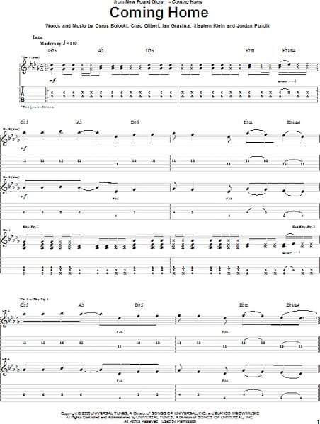 open zoom image for Coming Home - Guitar TAB, New, Main