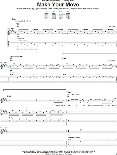 open zoom image for Make Your Move - Guitar TAB, New, Main
