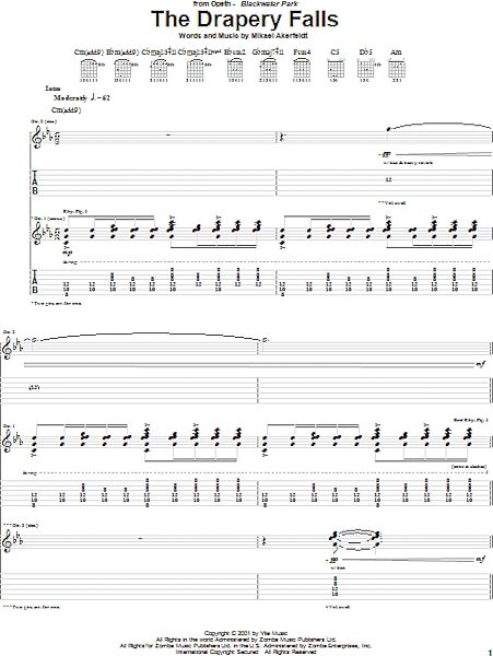 open zoom image for The Drapery Falls - Guitar TAB, New, Main