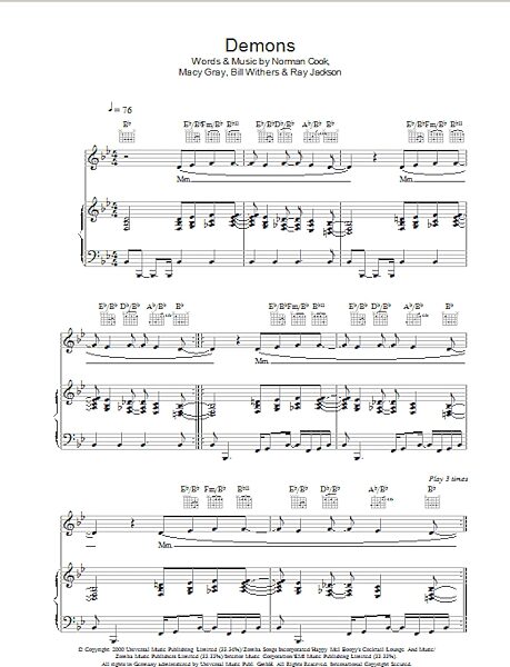 open zoom image for Demons - Piano/Vocal/Guitar, New, Main