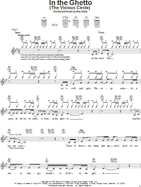 open zoom image for In The Ghetto (The Vicious Circle) - Easy Guitar, New, Main
