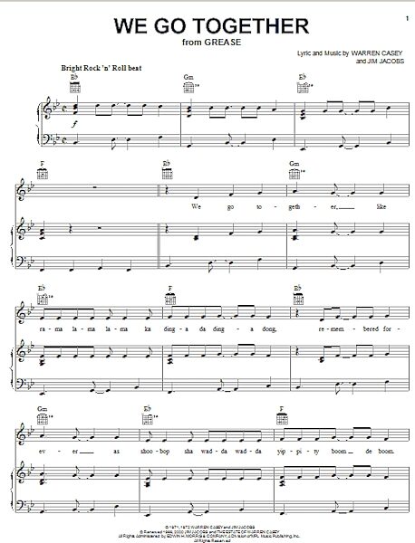 open zoom image for We Go Together - Piano/Vocal/Guitar, New, Main