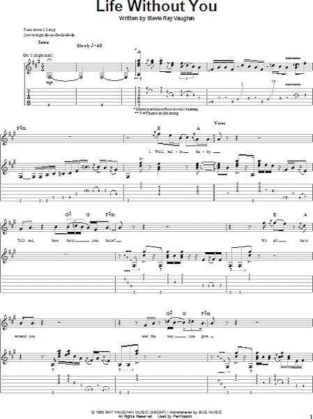 open zoom image for Life Without You - Guitar TAB, New, Main