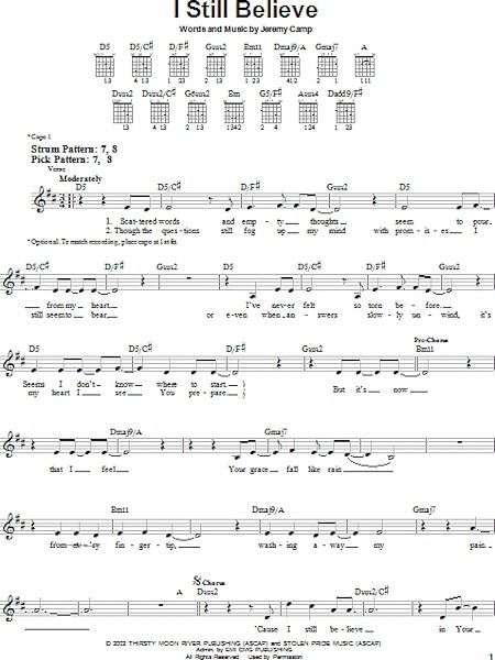 open zoom image for I Still Believe - Easy Guitar, New, Main