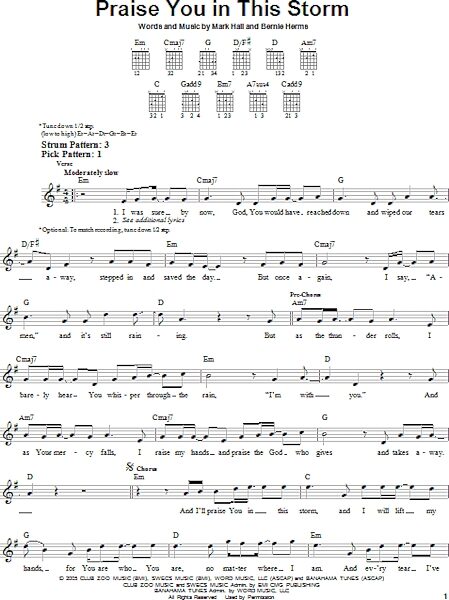 open zoom image for Praise You In This Storm - Easy Guitar, New, Main