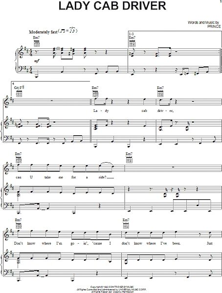 open zoom image for Lady Cab Driver - Piano/Vocal/Guitar, New, Main