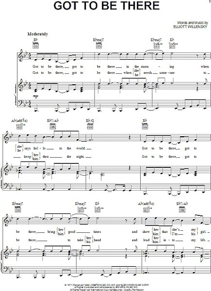 open zoom image for Got To Be There - Piano/Vocal/Guitar, New, Main