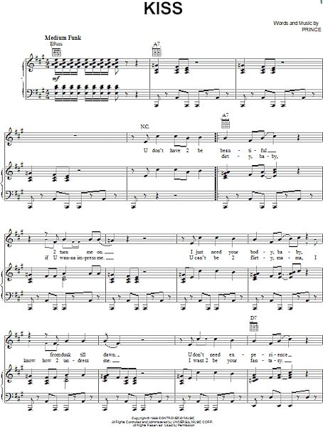 open zoom image for Kiss - Piano/Vocal/Guitar, New, Main