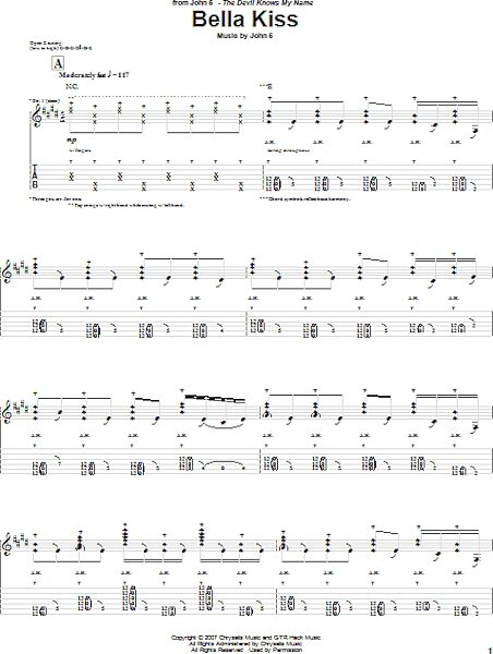 open zoom image for Bella Kiss - Guitar TAB, New, Main