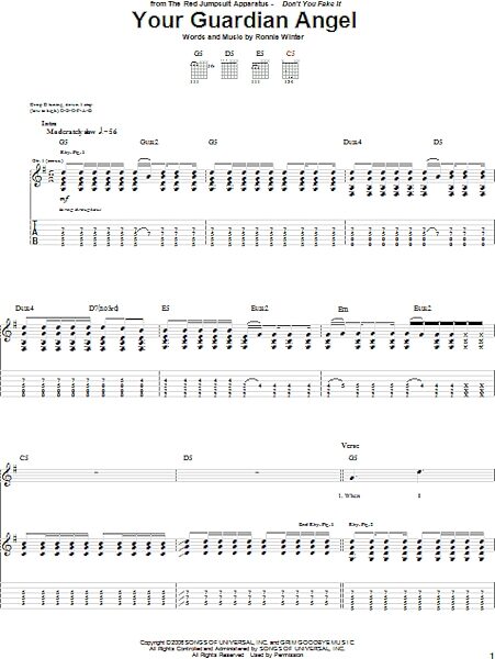 open zoom image for Your Guardian Angel - Guitar TAB, New, Main