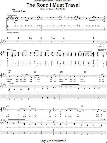 open zoom image for The Road I Must Travel - Guitar TAB, New, Main