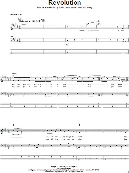 open zoom image for Revolution - Bass Tab, New, Main