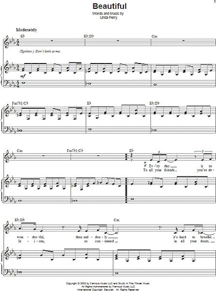 open zoom image for Beautiful - Piano Vocal, New, Main
