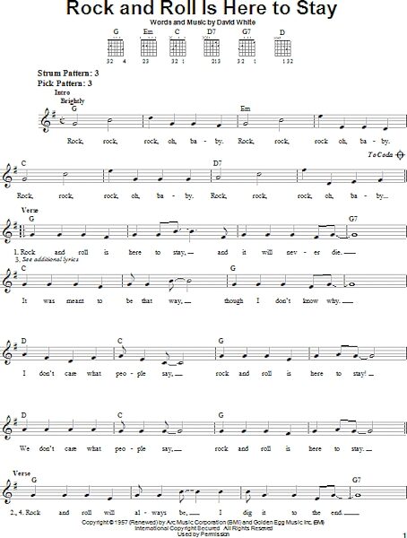 open zoom image for Rock And Roll Is Here To Stay - Easy Guitar, New, Main
