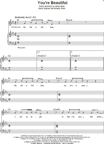 open zoom image for You're Beautiful - Piano Vocal, New, Main