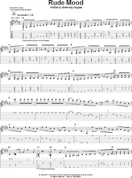 open zoom image for Rude Mood - Guitar TAB, New, Main
