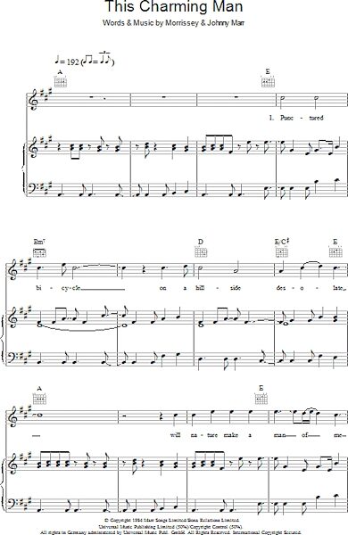 open zoom image for This Charming Man - Piano/Vocal/Guitar, New, Main