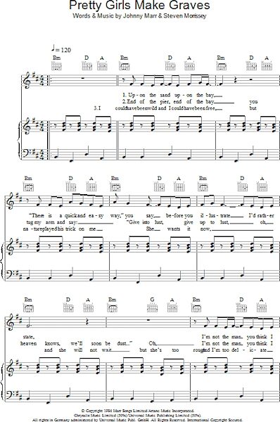 open zoom image for Pretty Girls Make Graves - Piano/Vocal/Guitar, New, Main